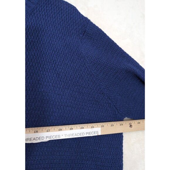 Peruvian Link Alpaca Sweater Mens XXL Blue Crewneck Quiet Luxury Travel Classic - Picture 8 of 9